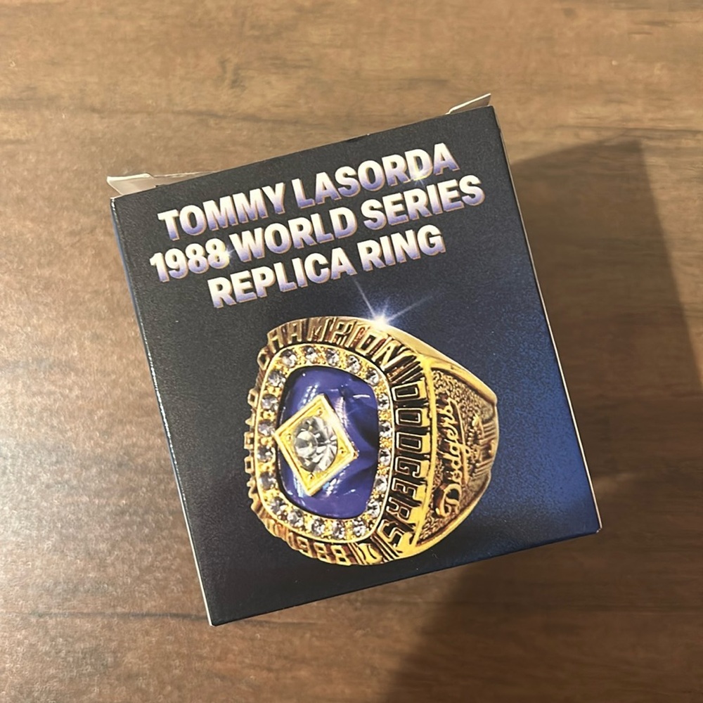 Dodgers Tommy Lasorda 1988 World Series Championship Ring Replica